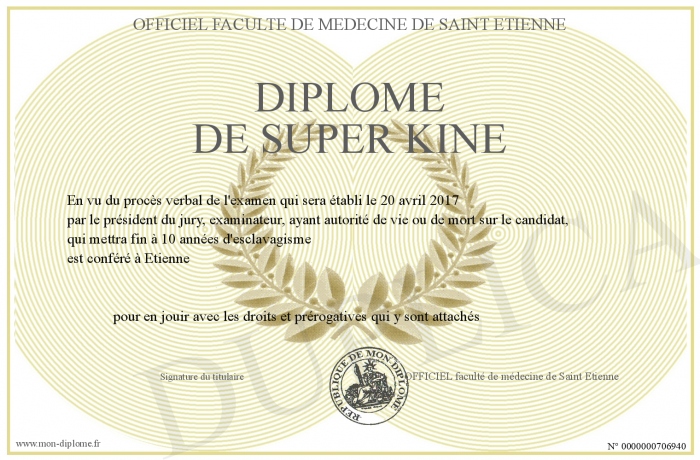diplome kine 2017